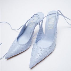 Zara Woven Heels With Ankle Strap 2208/710/009